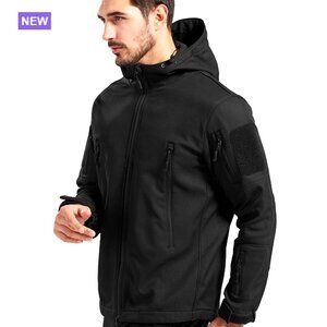 Waterproof Windproof Tactical Jacket with Fleece Lining